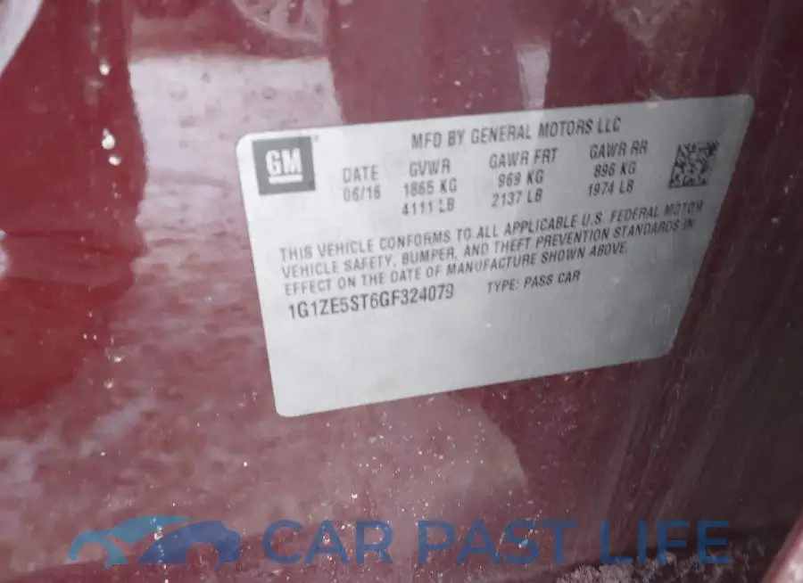 1G1ZE5ST6GF324079# 9