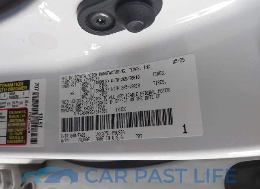 5TFLA5DB8SX316307# 9
