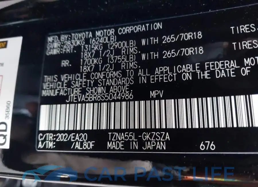 JTEVA5BR8S5044986# 9
