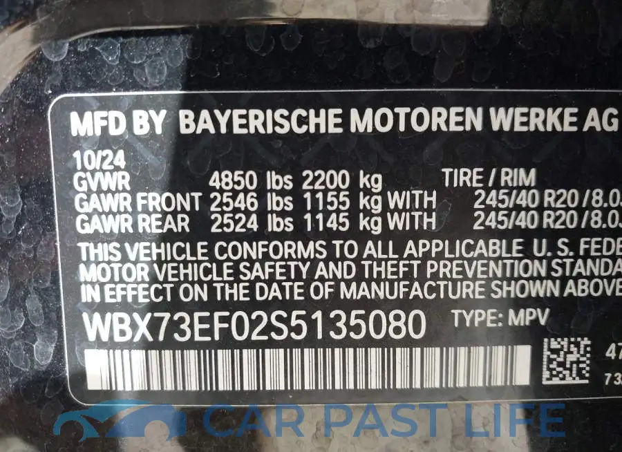 WBX73EF02S5135080# 9