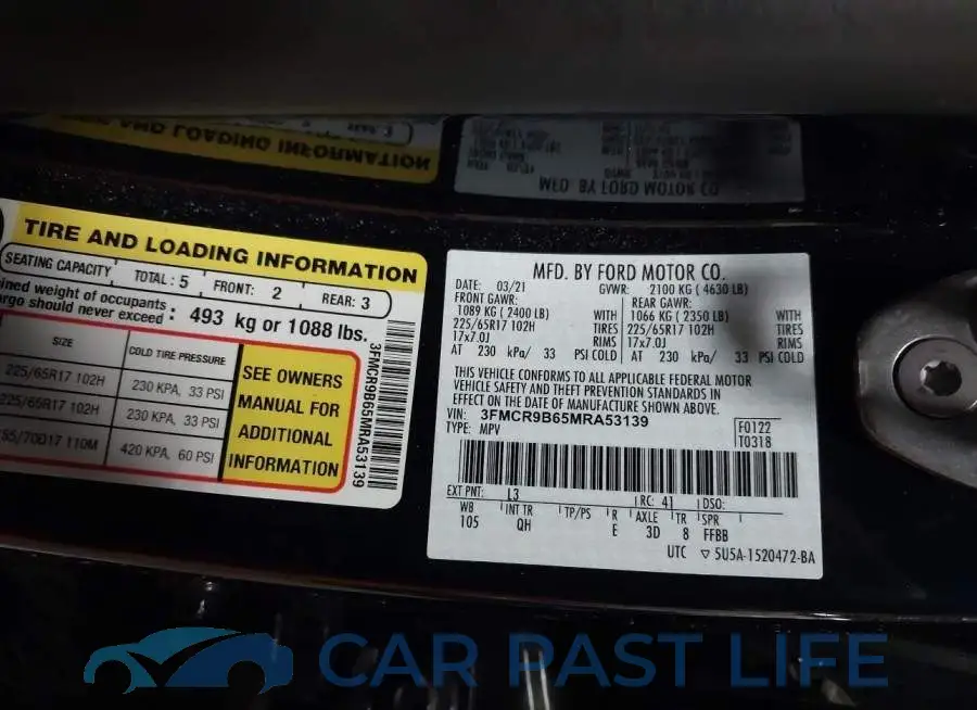 3FMCR9B65MRA53139# 9