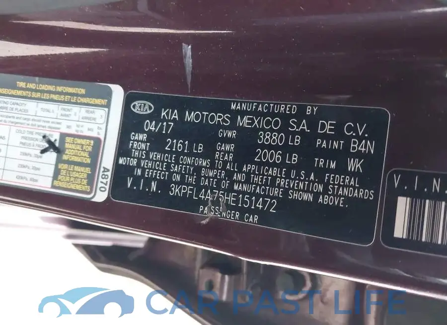 3KPFL4A75HE151472# 9