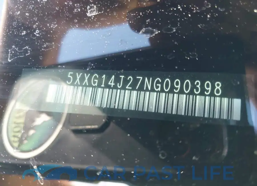 5XXG14J27NG090398# 9