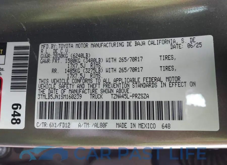 3TMLB5JN1SM160239# 9