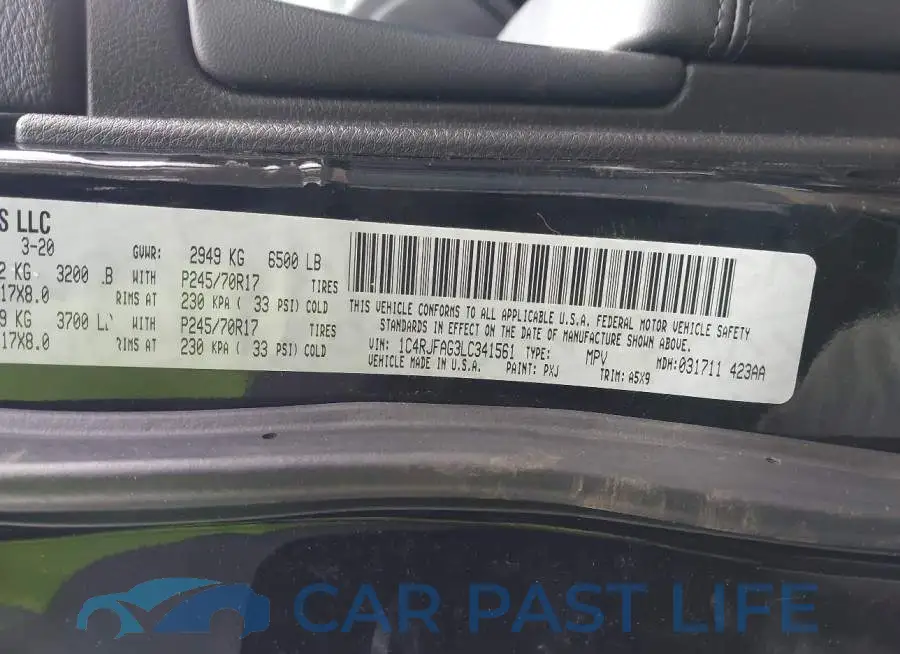 1C4RJFAG3LC341561# 9