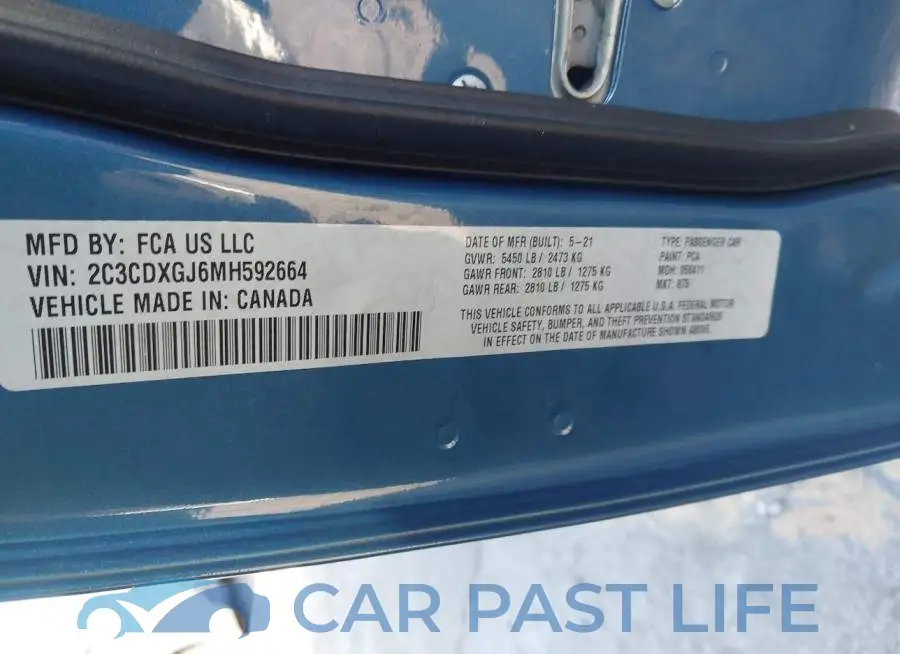 2C3CDXGJ6MH592664# 9