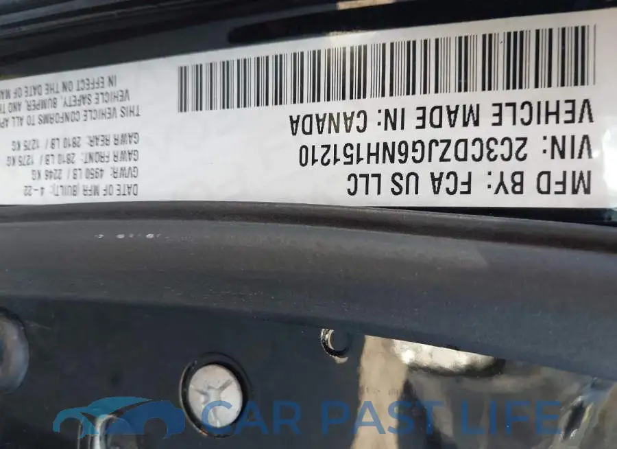 2C3CDZJG6NH151210# 9