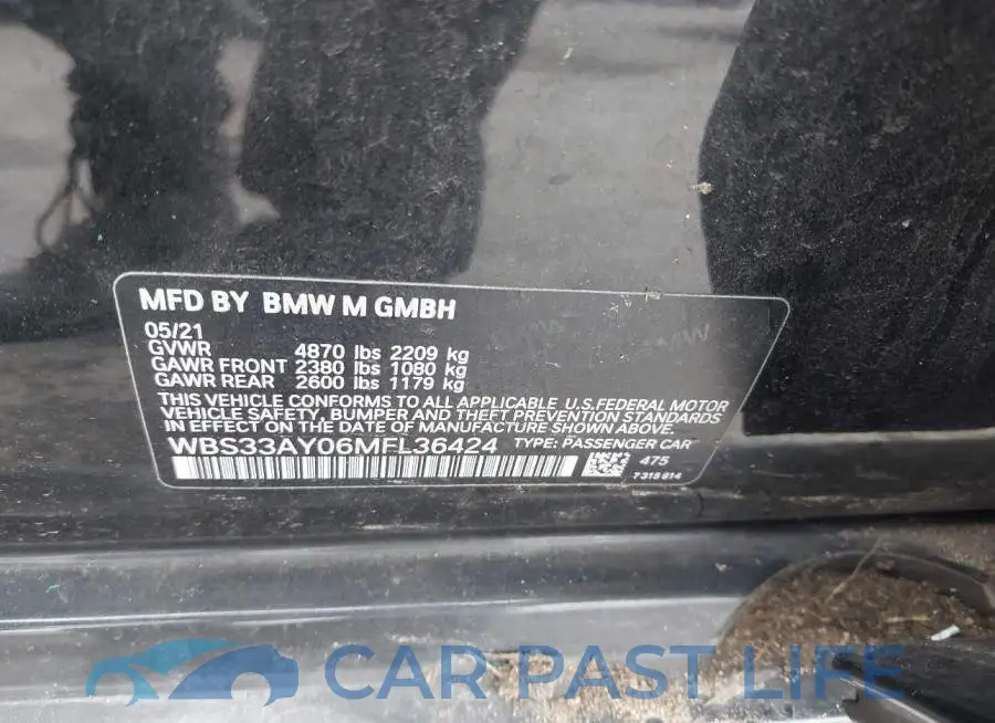 WBS33AY06MFL36424# 9