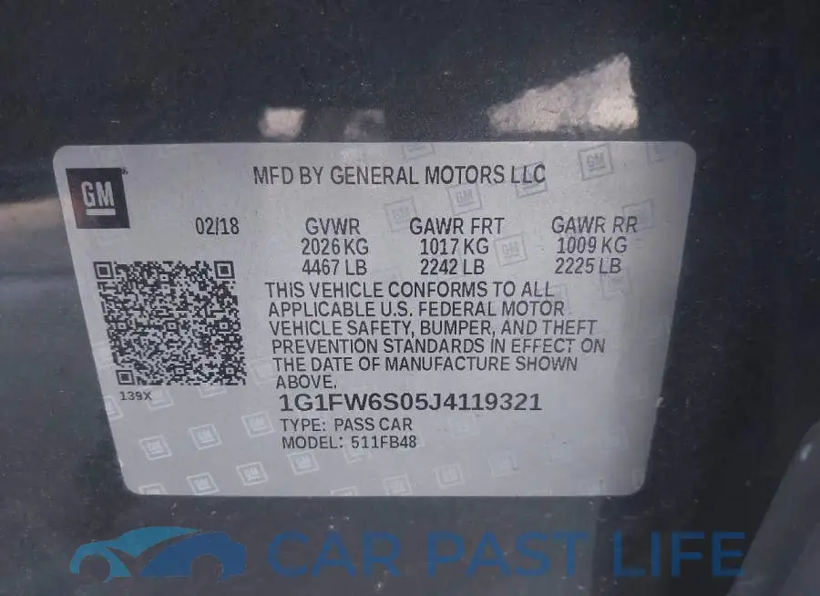 1G1FW6S05J4119321# 9