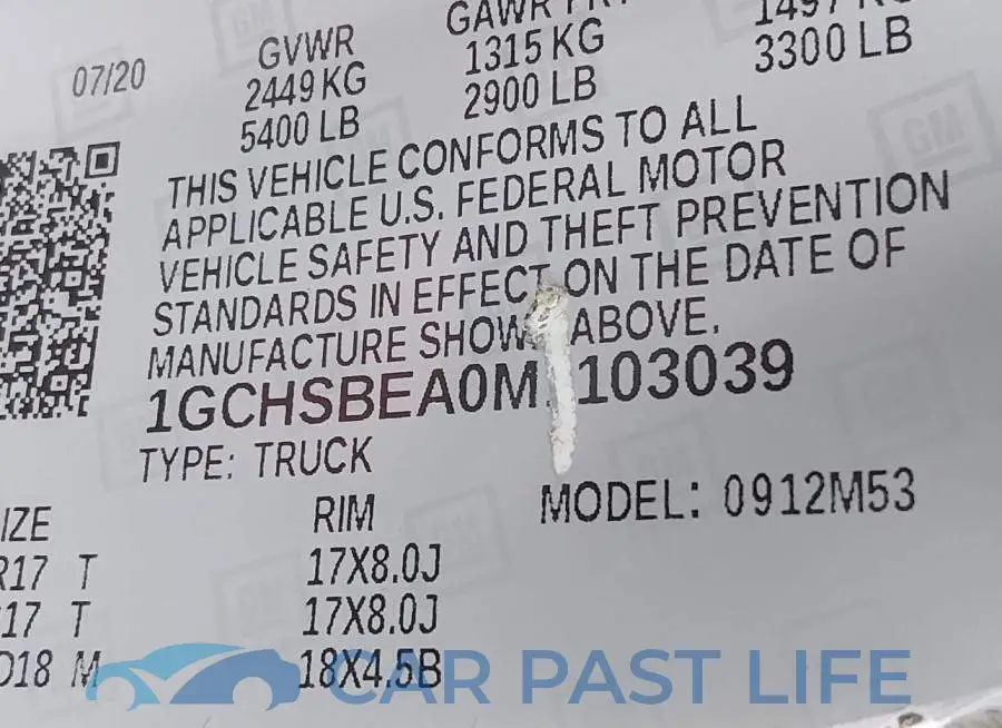 1GCHSBEA0M1103039# 9