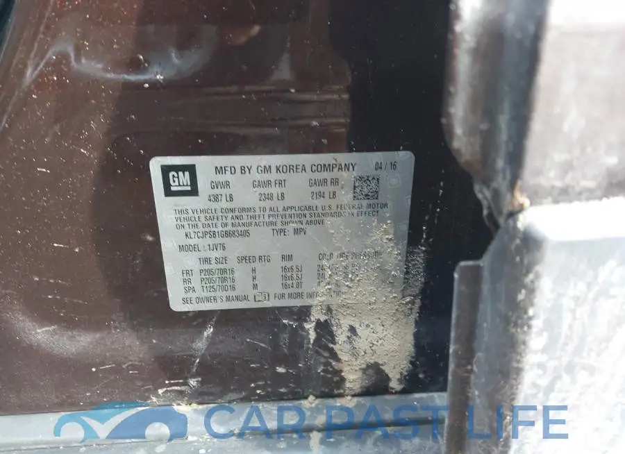 KL7CJPSB1GB683405# 9