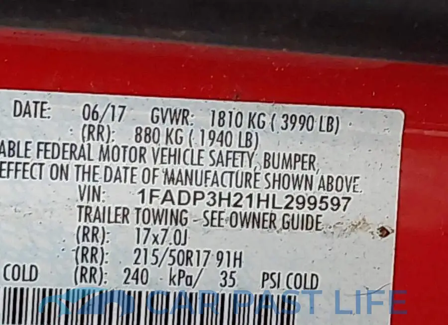 1FADP3H21HL299597# 9