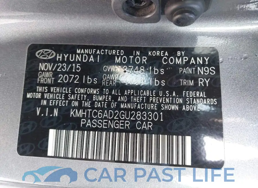 KMHTC6AD2GU283301# 9