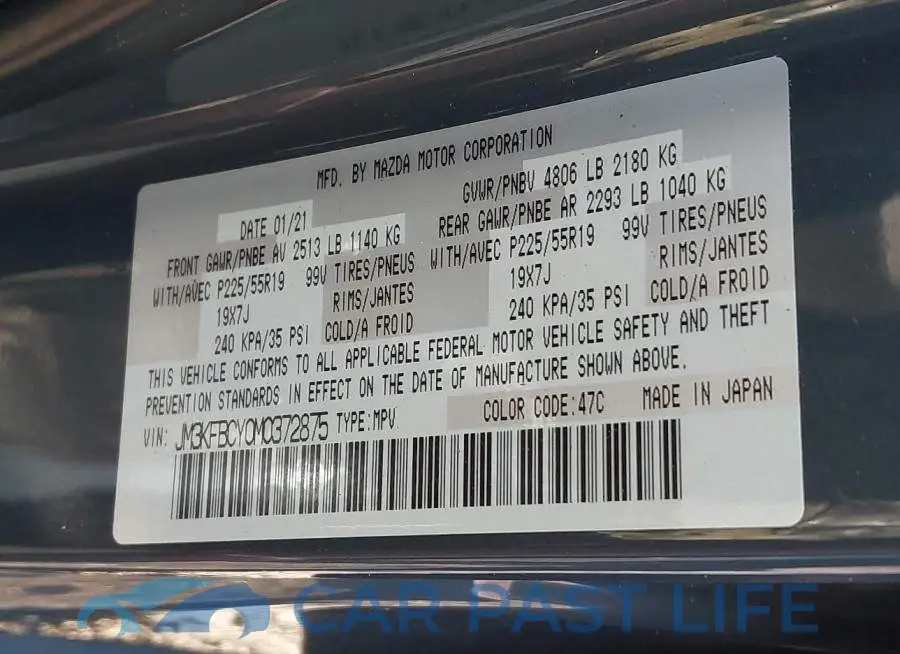 JM3KFBCY0M0372875# 9