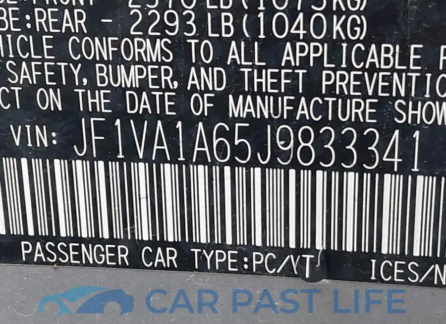 JF1VA1A65J9833341# 9