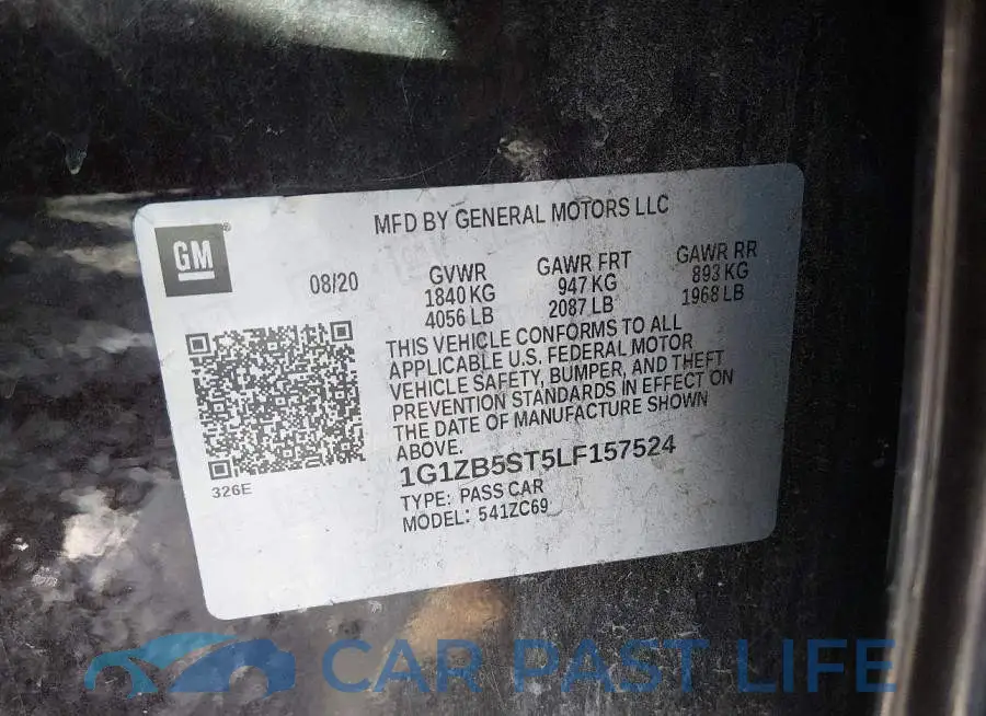 1G1ZB5ST5LF157524# 9