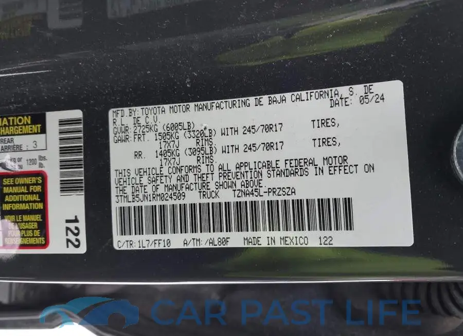 3TMLB5JN1RM024509# 9