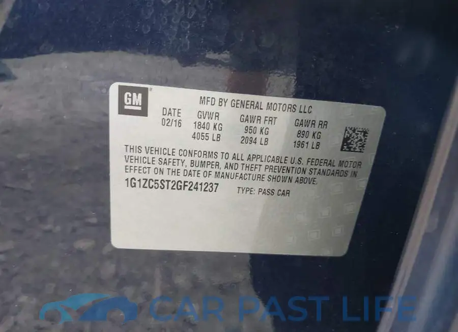 1G1ZC5ST2GF241237# 9