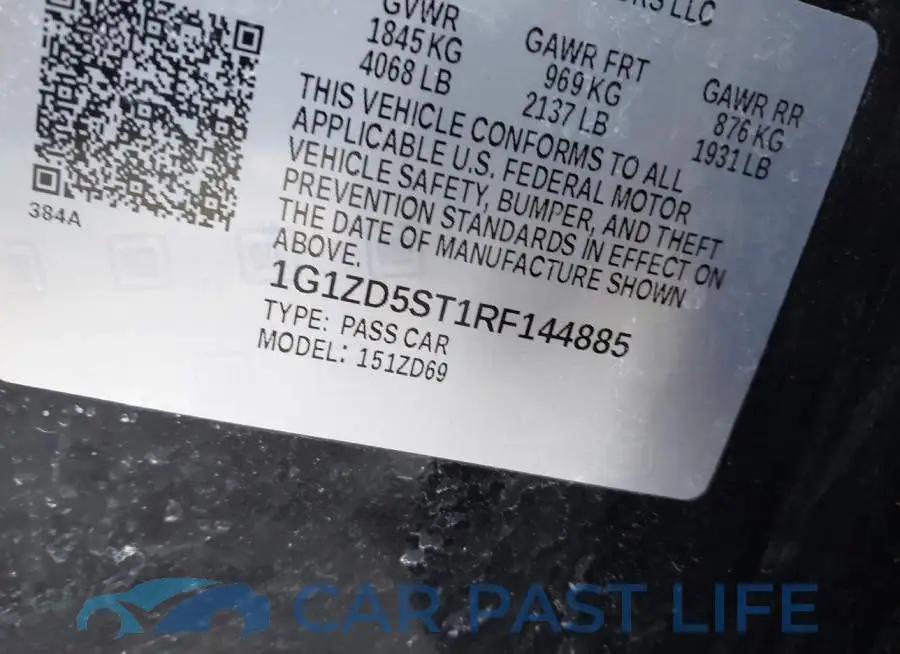 1G1ZD5ST1RF144885# 9