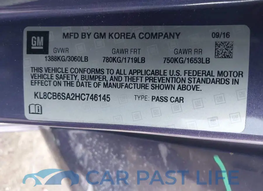 KL8CB6SA2HC746145# 9