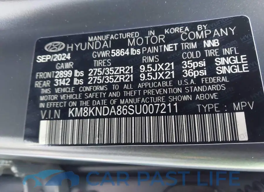 KM8KNDA86SU007211# 9