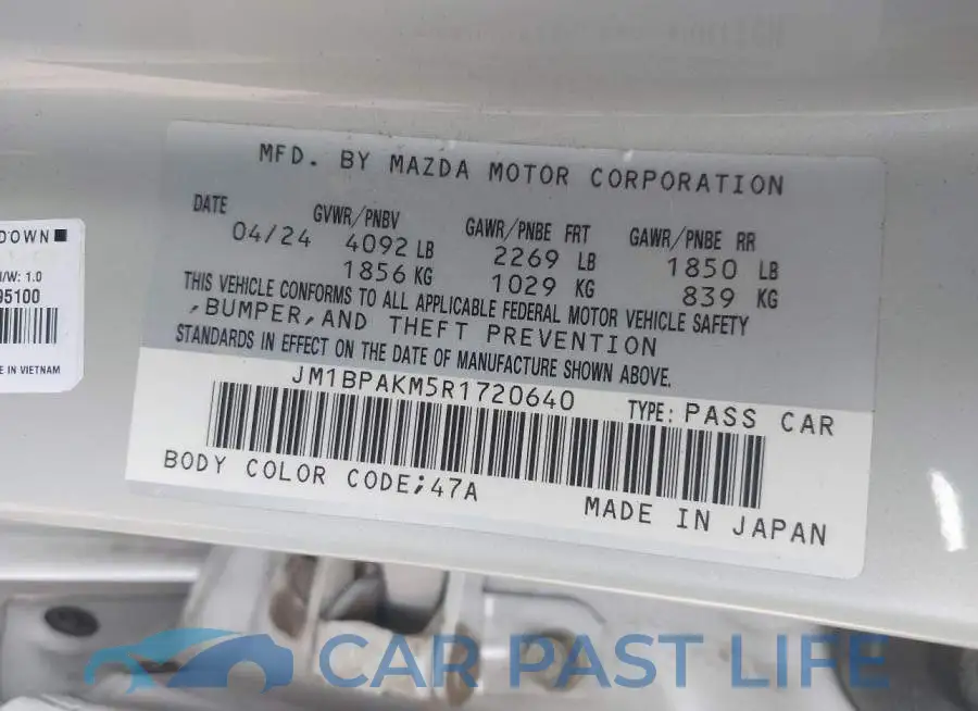 JM1BPAKM5R1720640# 9