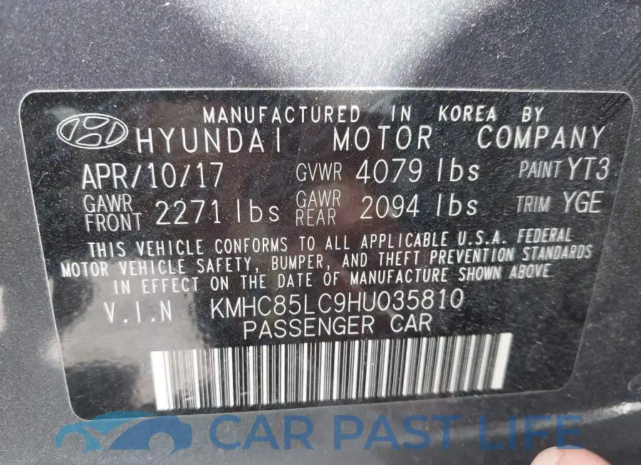 KMHC85LC9HU035810# 9