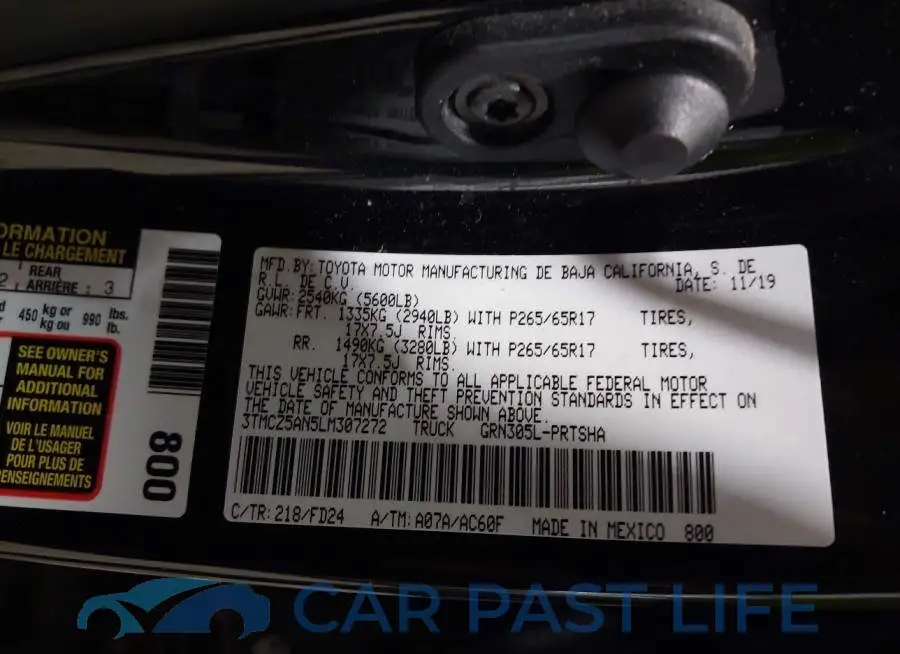 3TMCZ5AN5LM307272# 9