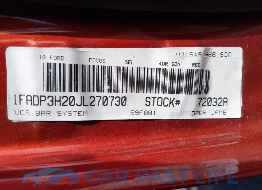 1FADP3H20JL270730# 9
