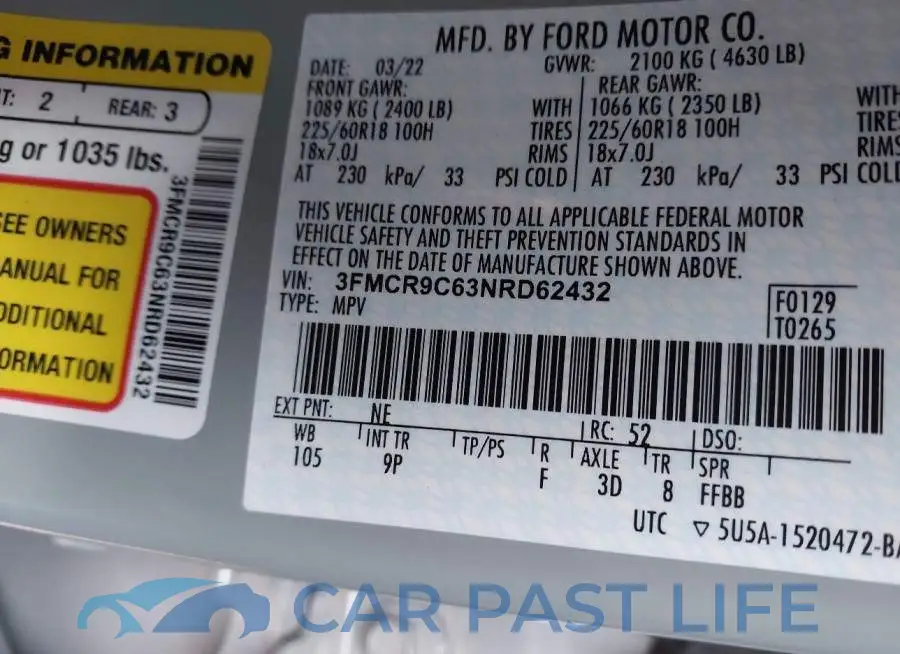 3FMCR9C63NRD62432# 9