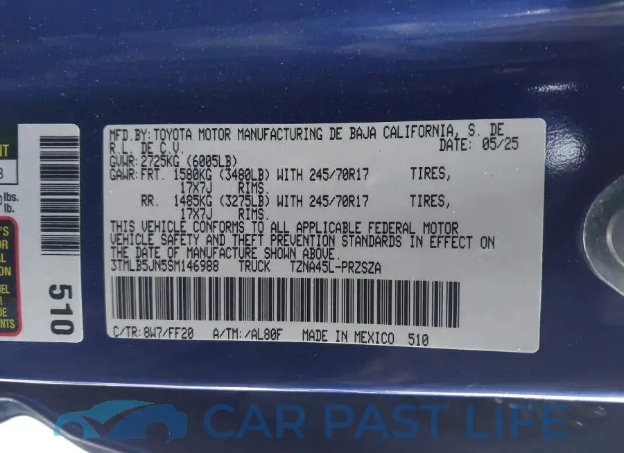 3TMLB5JN5SM146988# 9