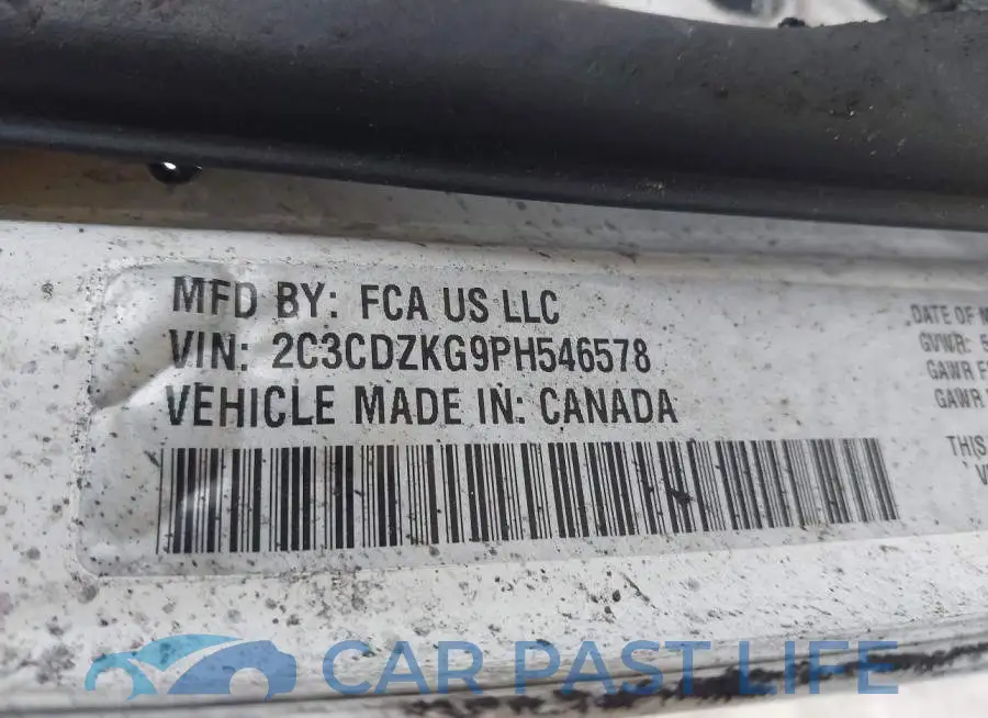 2C3CDZKG9PH546578# 9