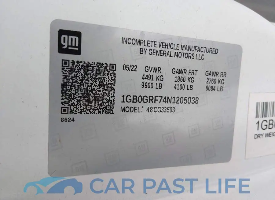 1GB0GRF74N1205038# 8