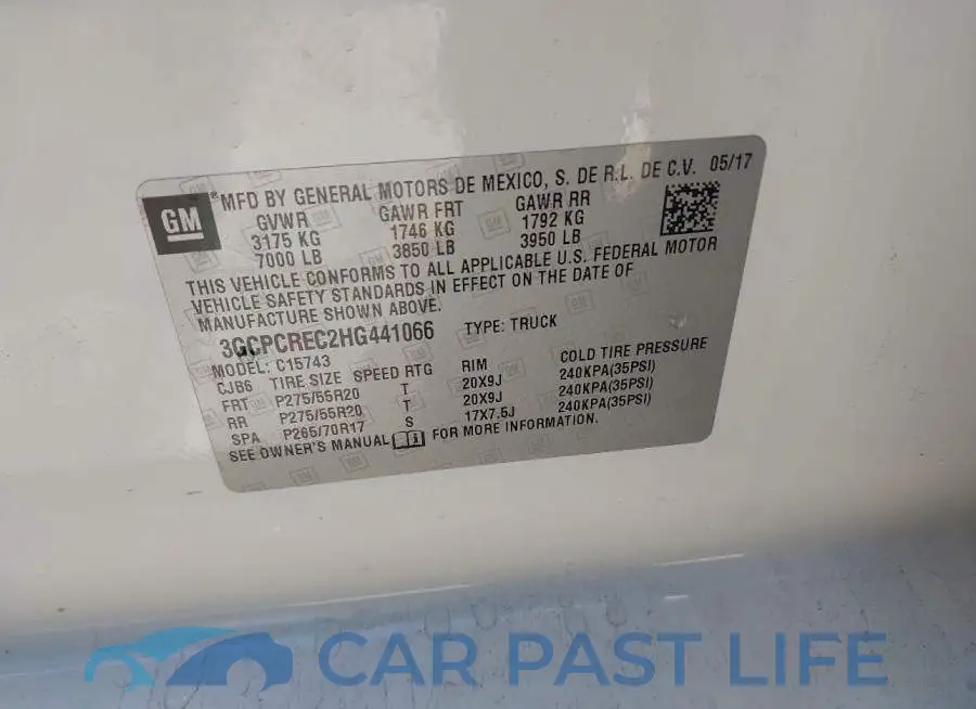 3GCPCREC2HG441066# 9