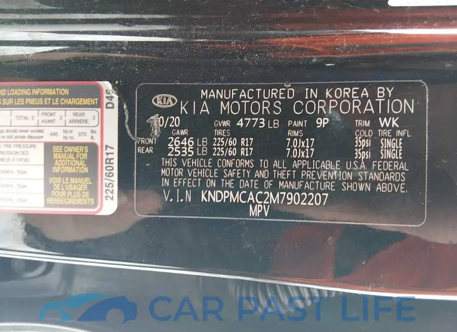KNDPMCAC2M7902207# 9