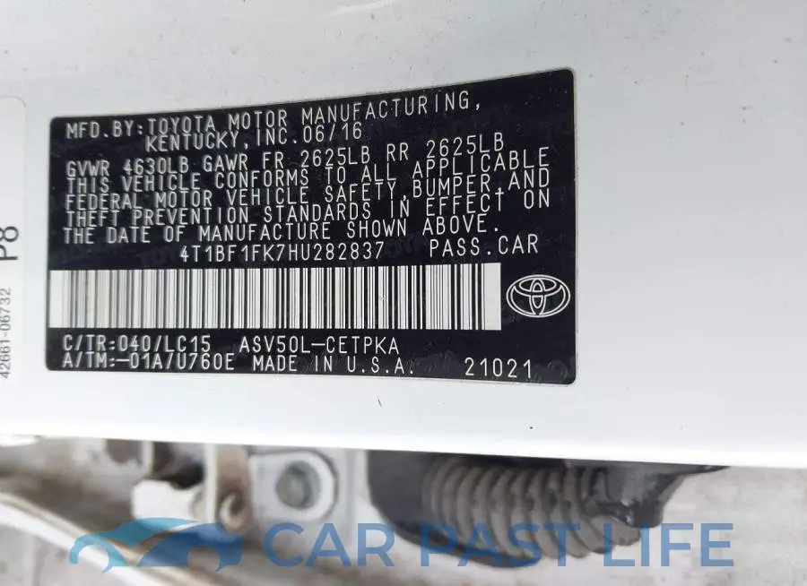4T1BF1FK7HU282837# 9