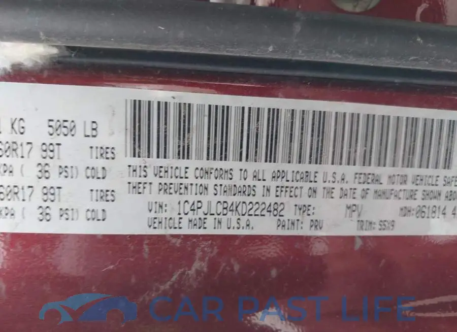1C4PJLCB4KD222482# 9