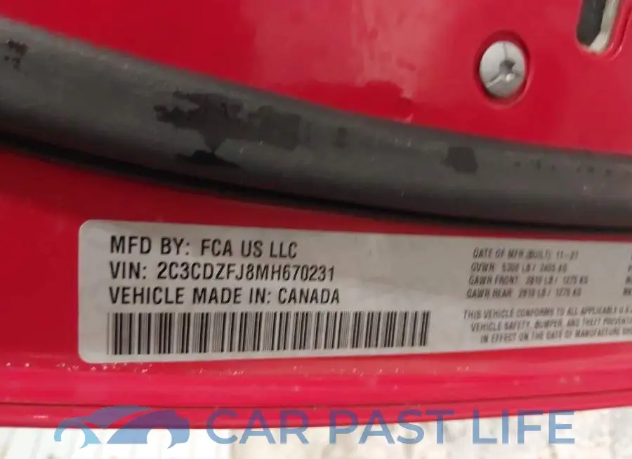 2C3CDZFJ8MH670231# 9