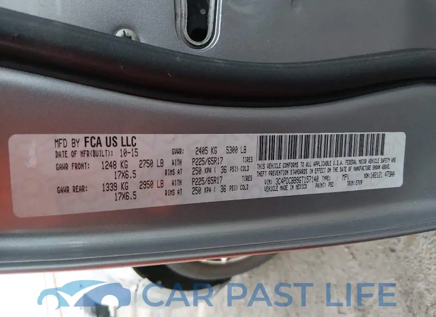 3C4PDCBB9GT157140# 9