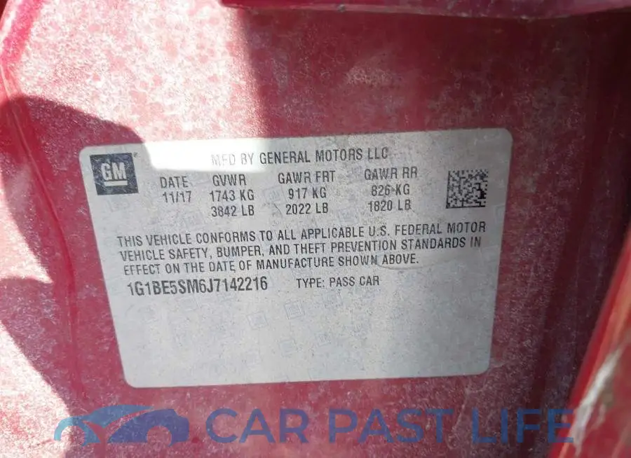 1G1BE5SM6J7142216# 9