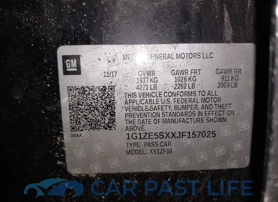 1G1ZE5SXXJF157025# 9