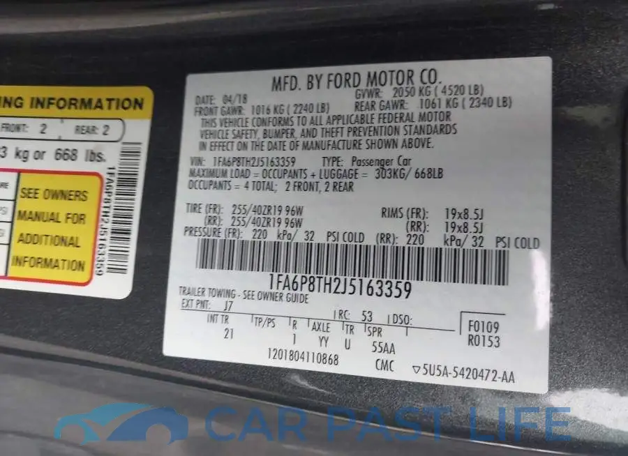 1FA6P8TH2J5163359# 9