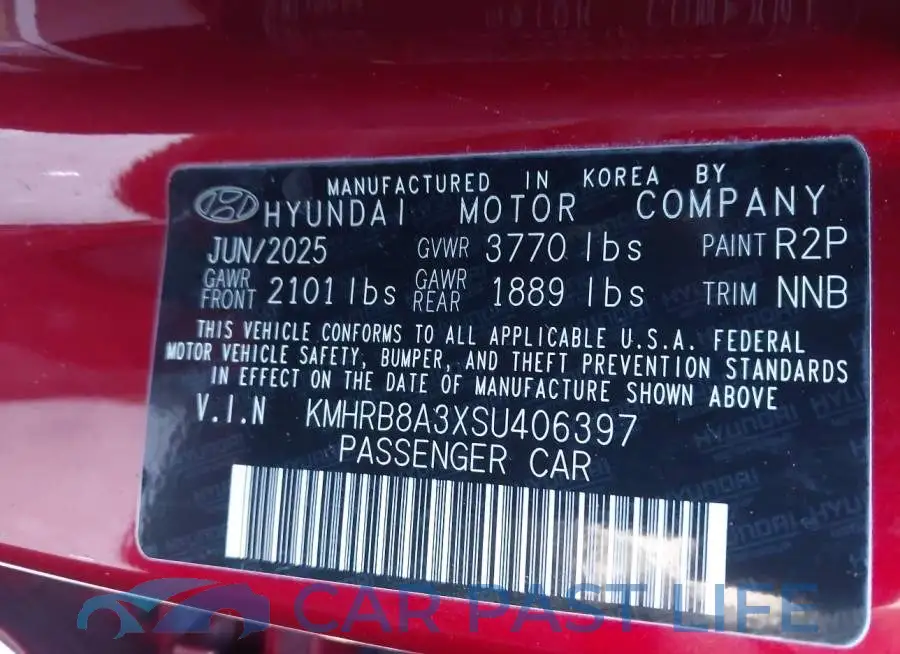 KMHRB8A3XSU406397# 9