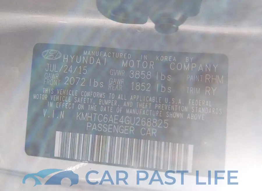 KMHTC6AE4GU268825# 9