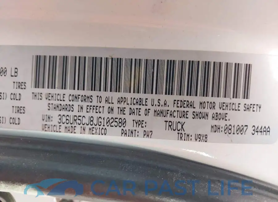 3C6UR5CJ8JG102580# 9