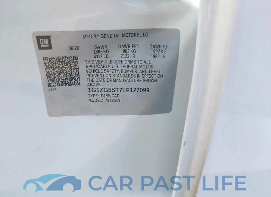 1G1ZG5ST7LF127099# 9