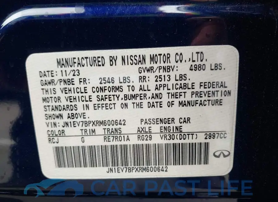 JN1EV7BPXRM600642# 9