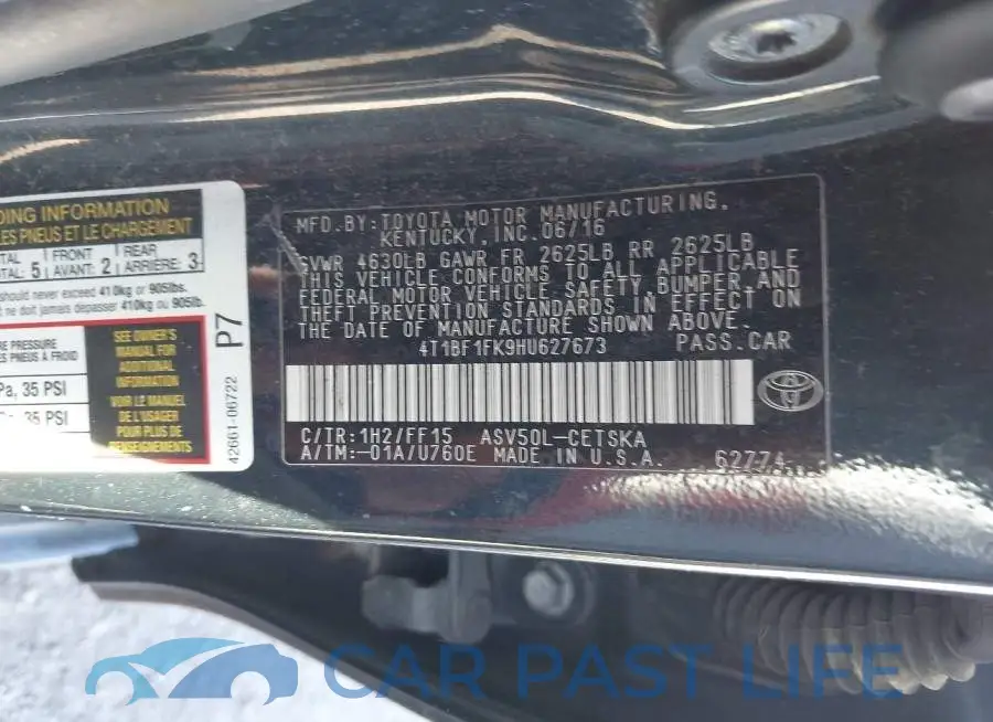 4T1BF1FK9HU627673# 9