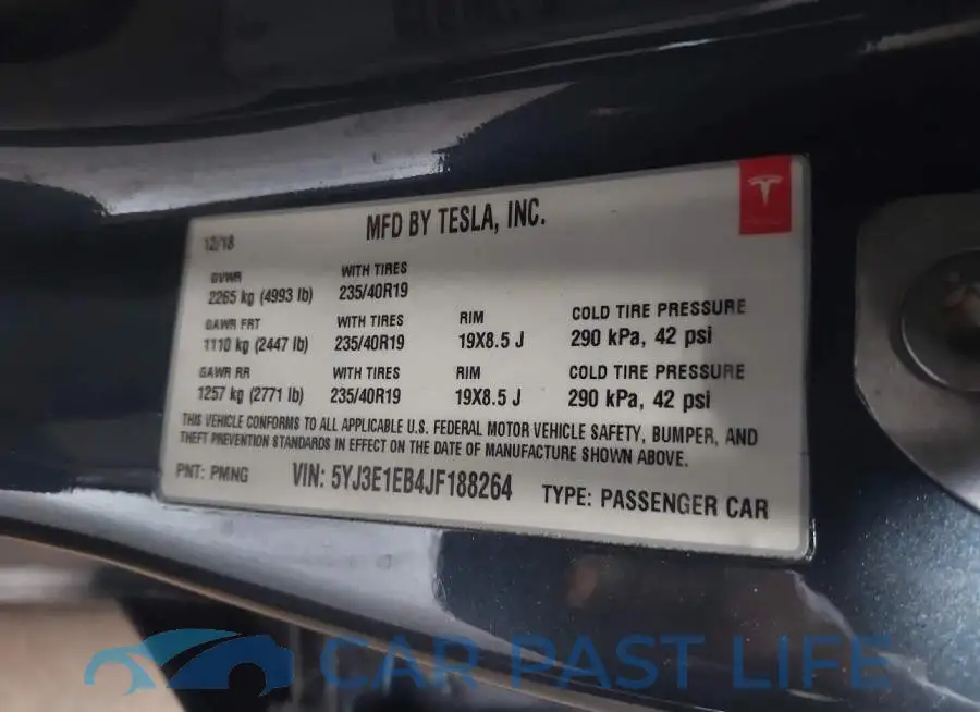 5YJ3E1EB4JF188264# 8