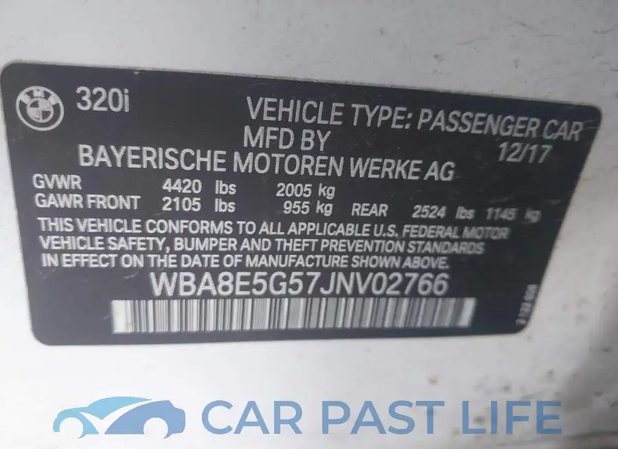 WBA8E5G57JNV02766# 9